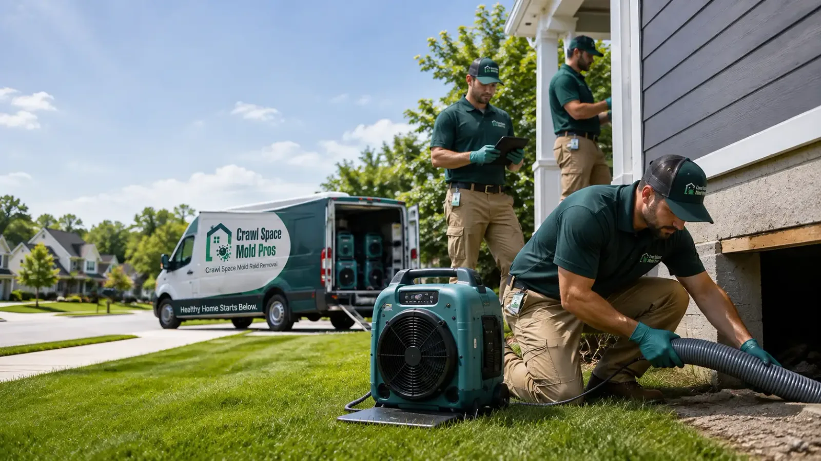 Crawl Space Mold Removal in Oldtown, ID
